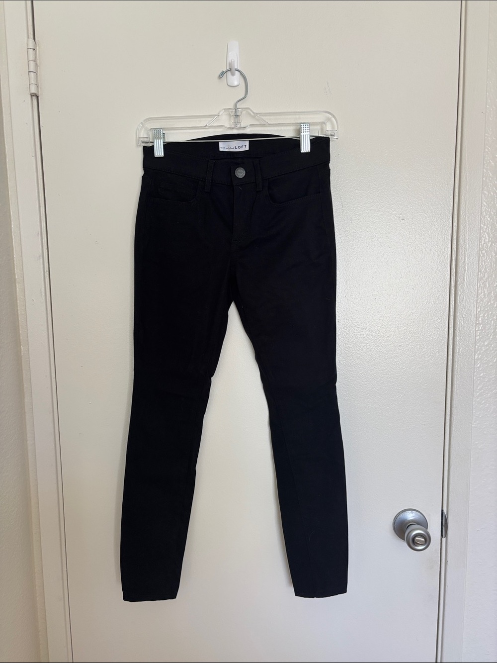 LOFT Black Stretch Skinny Jeans